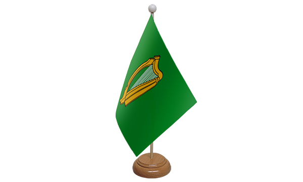 Leinster Small Flag with Wooden Stand
